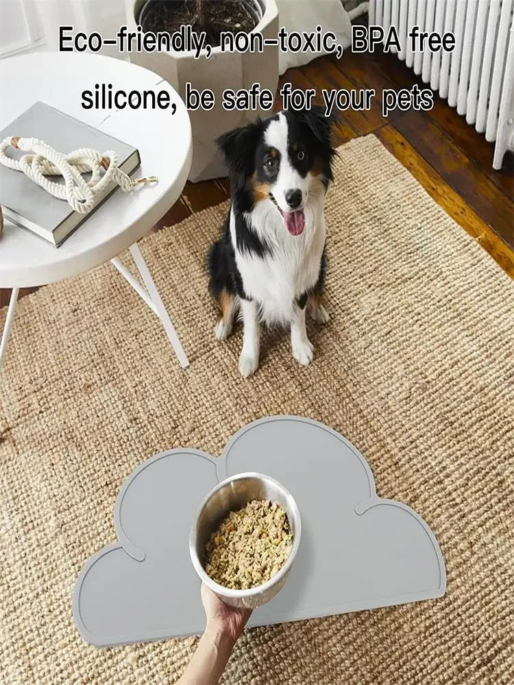 Pet Silicone Food Mat Portable Waterproof Leak-Proof Non-Slip Feeding Mats Bowl Pad Cushion For Cats Dogs Pet Items