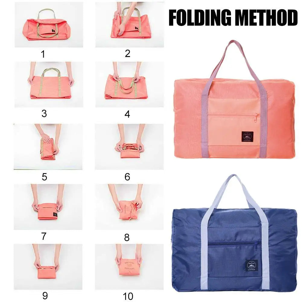 Travel Bag Folding Travel Storage Bag Travel Storage Bags Boarding Luggage Clothes Handbags Picnic Move House Large Handbag