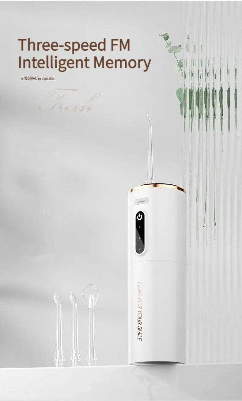 Portable Electric Oral Irrigator Water Flosser 3 Modes Waterproof Dental Cleaner for Teeth Personalized Oral Care