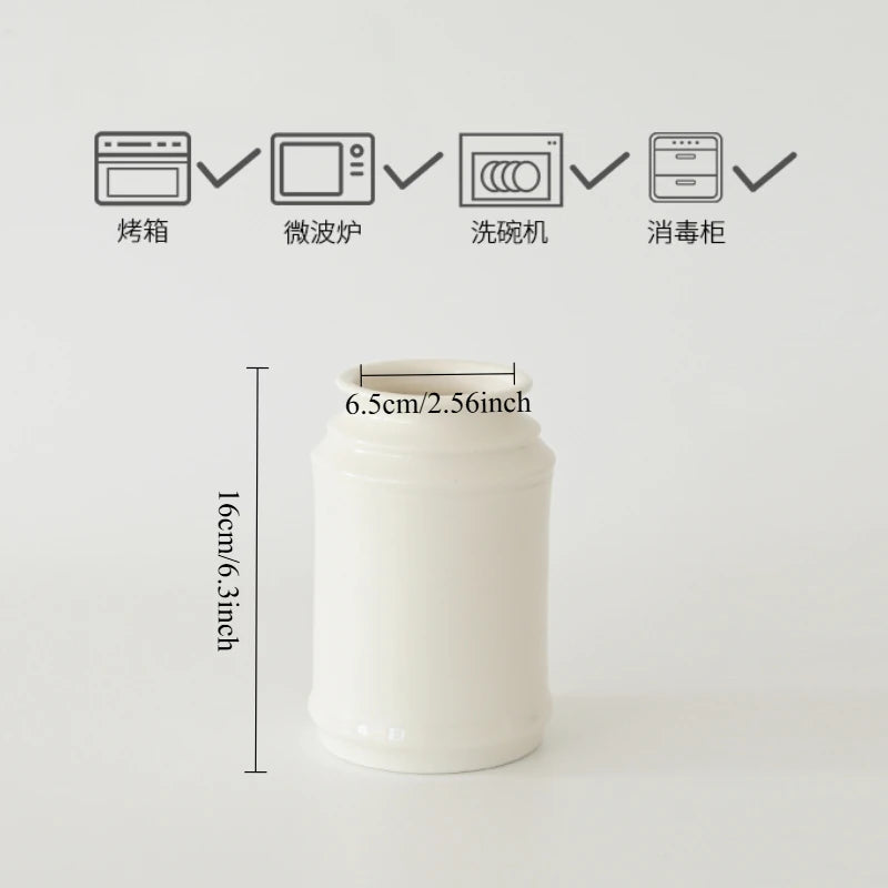 Kitchen Utensil Holder, Ceramic Cooking Utensil Holder for Counter Top, Storage Organizer for Spatula Spoon and Fork Storage Jar