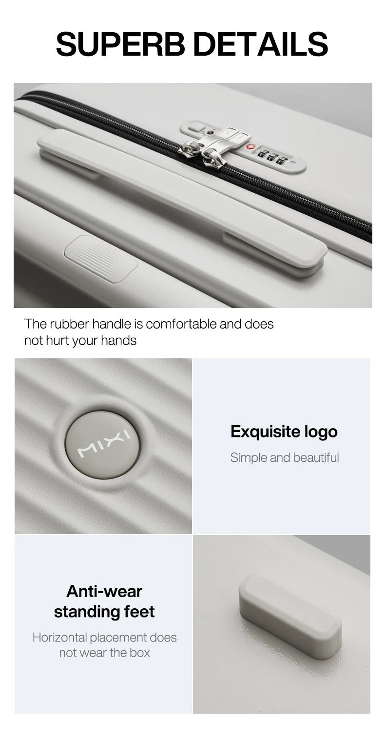 PC Hardside Travel Suitcase with Wide Handle & TSA Lock