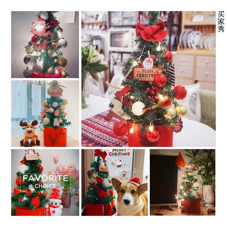 Desktop Christmas Tree Plush Christmas Tree Ornament Gift Christmas Tree Decoration DIY Christmas Tree Mini