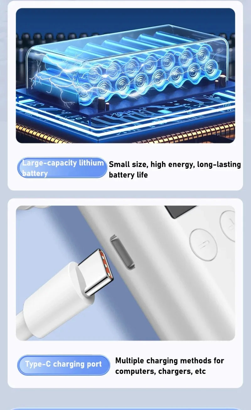 120 Wind Speeds Bladeless Portable Hand Fan USB Rechargeable Mini Handheld High-Speed Personal Fan for Eyelash Makeup