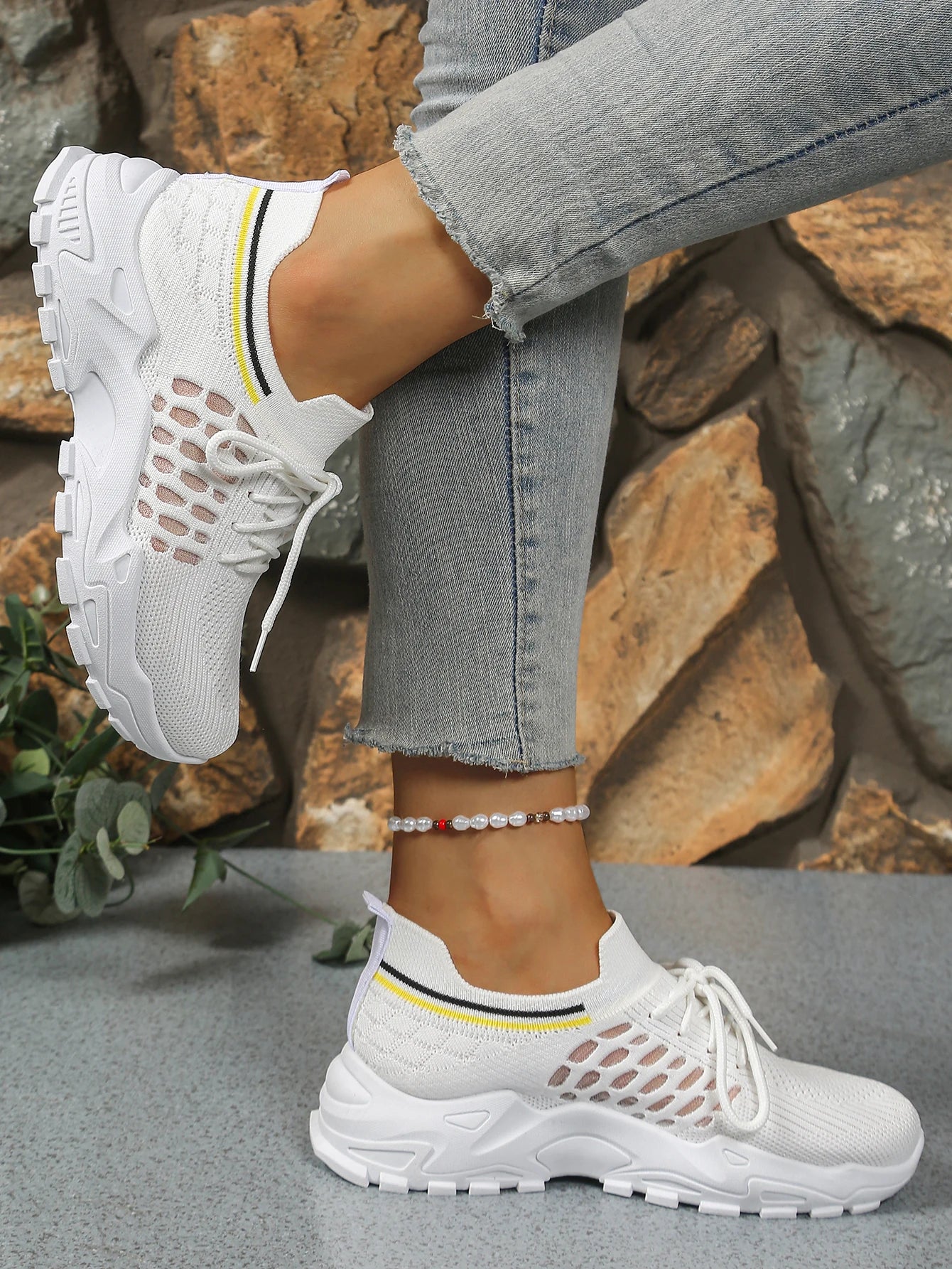 Women’s Leopard Print Slip-On Sneakers – Lightweight Canvas