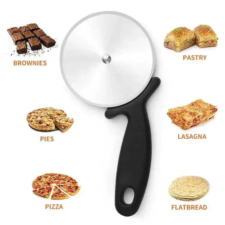 Stainless Steel Pizza Cutters Kitchen Accessories Pastry Roller Cutter Pizza Knife Cookie Cake Roller Wheel Scissor Cutting Tool