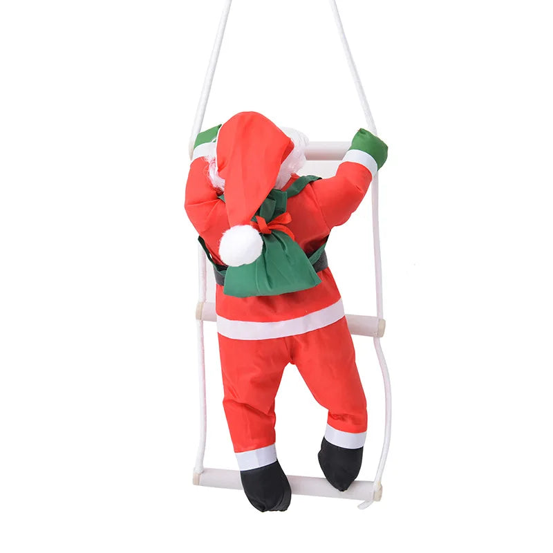Christmas Santa Claus Climbing Ladder Doll Christmas Tree Hanging Decoration Indoor Door Wall Christmas Pendant New Year Gifts