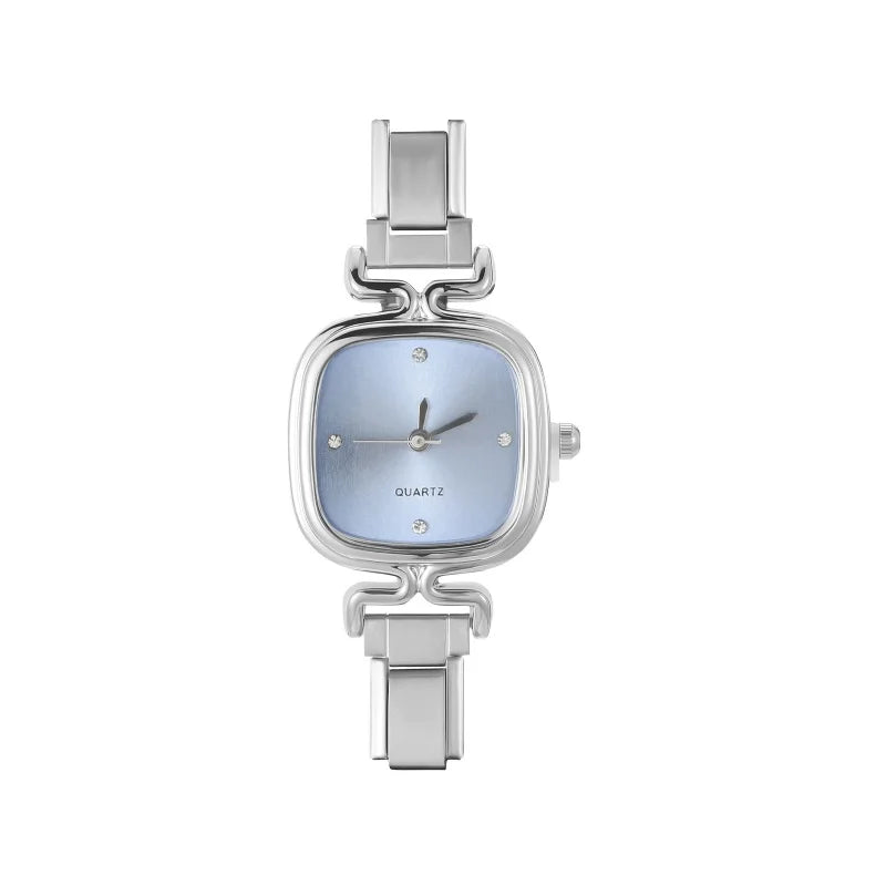 Men Women Stainless Steel Simple Watch Fit 9mm Bracelet For Student Friend Wife Birthday DIY Fashion Jewelry Gifts Dropshipping