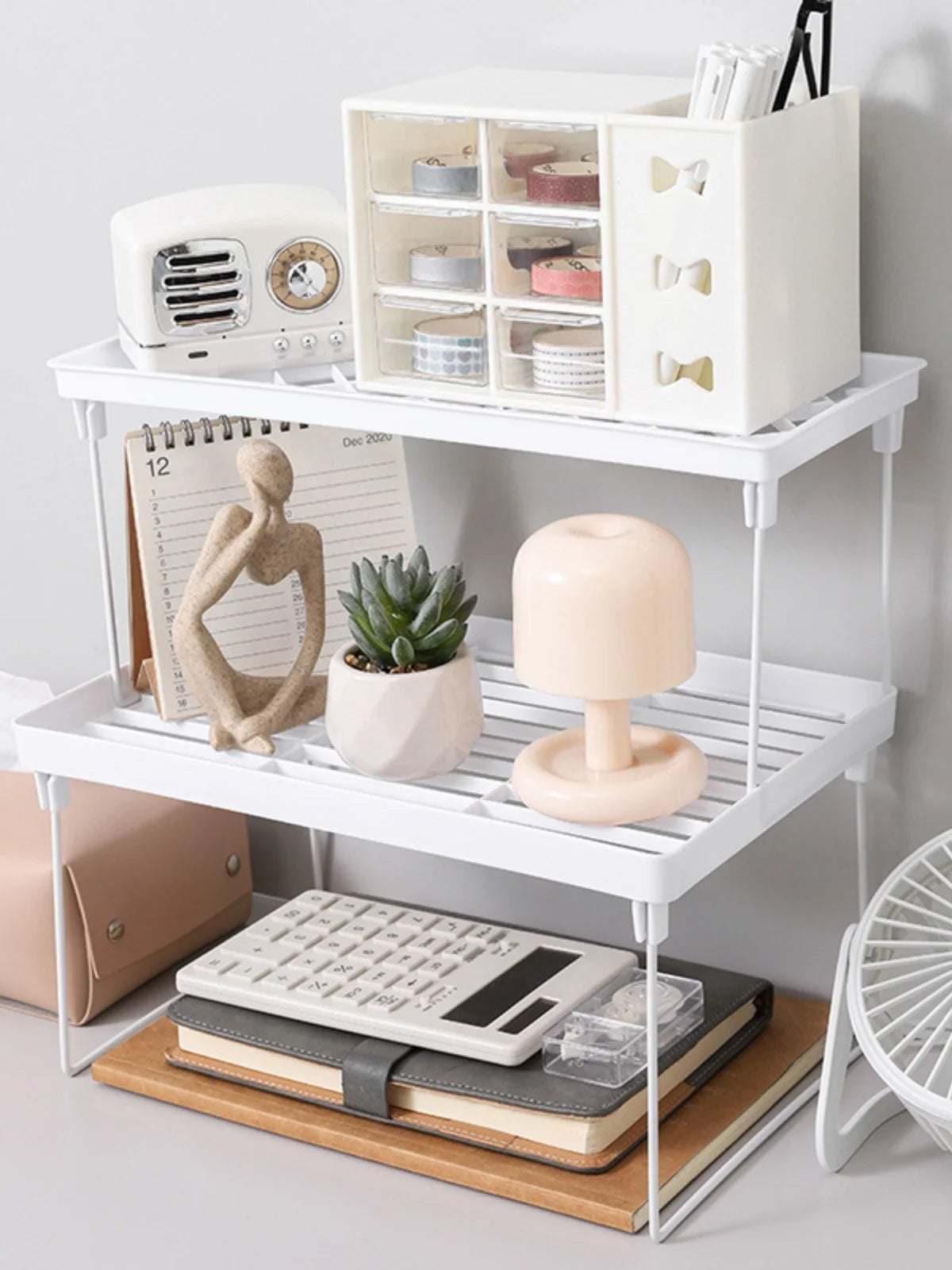 Home Closet Organizer Storage Shelf for Kitchen Rack Space Saving Makeup Organizer Wardrobe Decorative Shelves Cabinet Holders