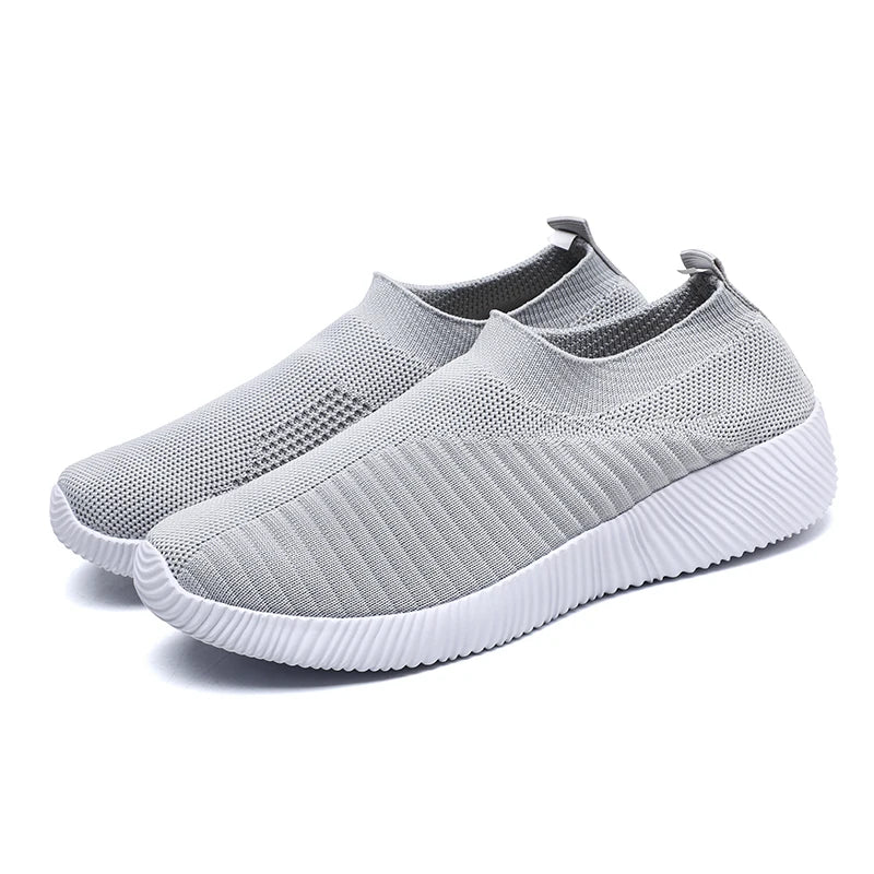 Women’s Slip-On Vulcanized Sneakers Lightweight Flats