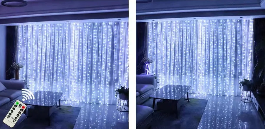 christmas lights decorations lamp holiday lighting USB Holiday Curtain Garland Lamp fairy lights lights decoration led light