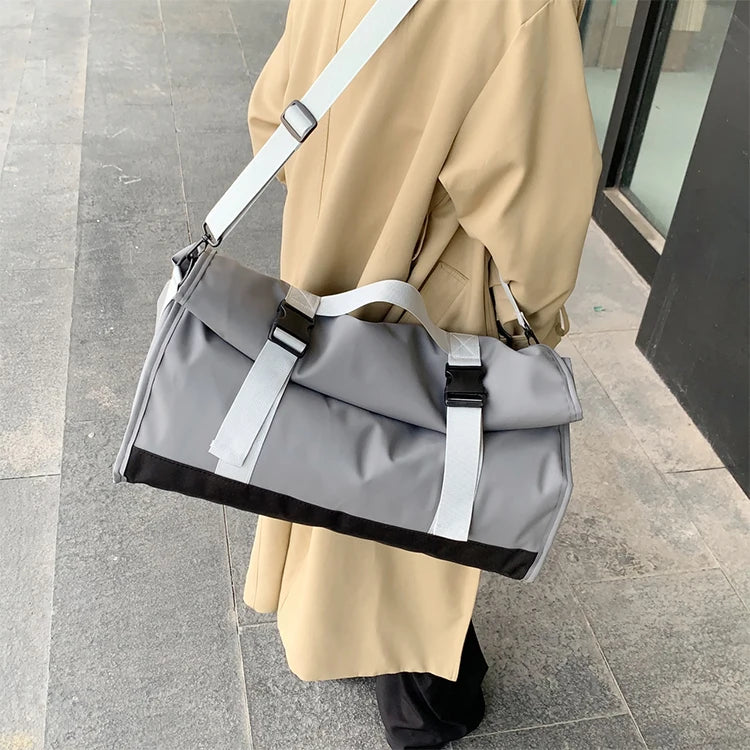 Luggage Bag - Adjustable, Large Capacity Travel Bag, Suitable for Weekend Travel and Leisure Outing, Zippered Closed