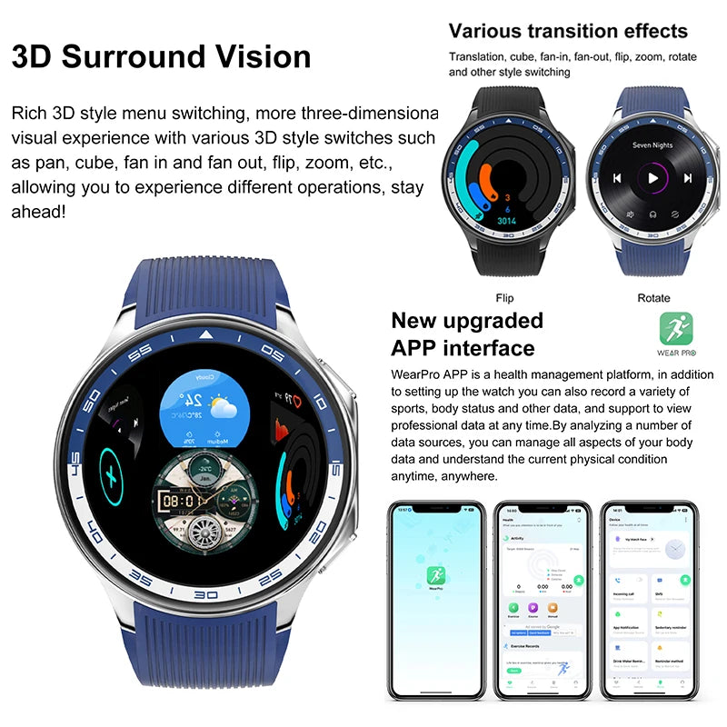 Watch X AMOLED Smart Watch with 32GB & Bluetooth Call