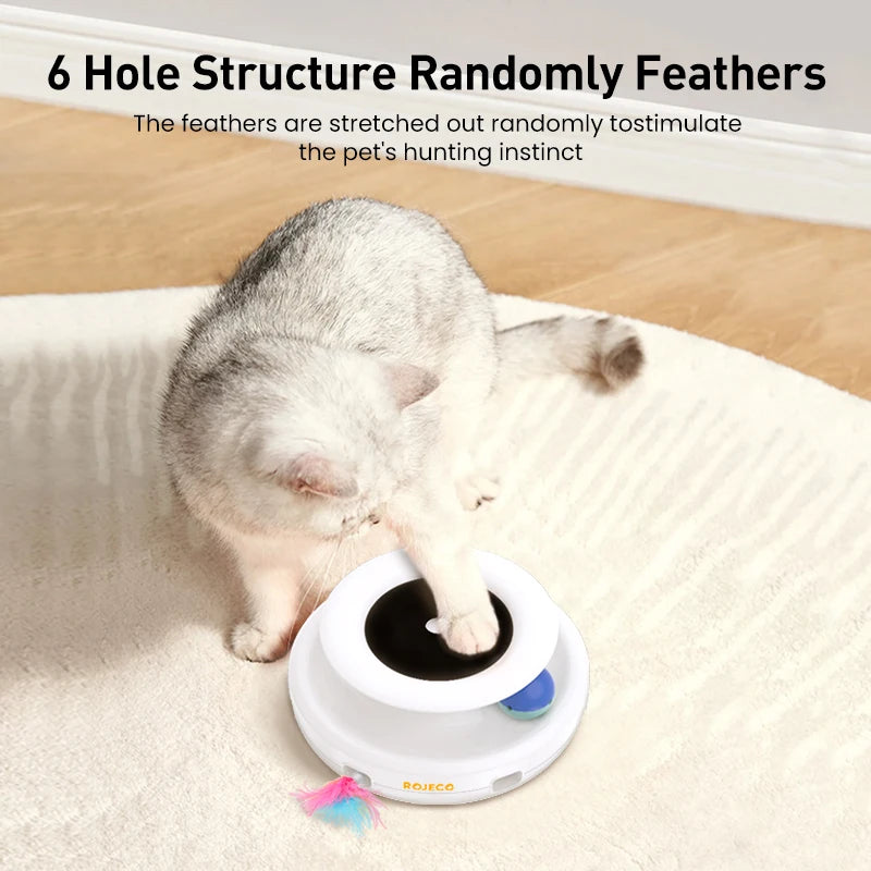2-in-1 Smart Interactive Cat Toy Set Feather