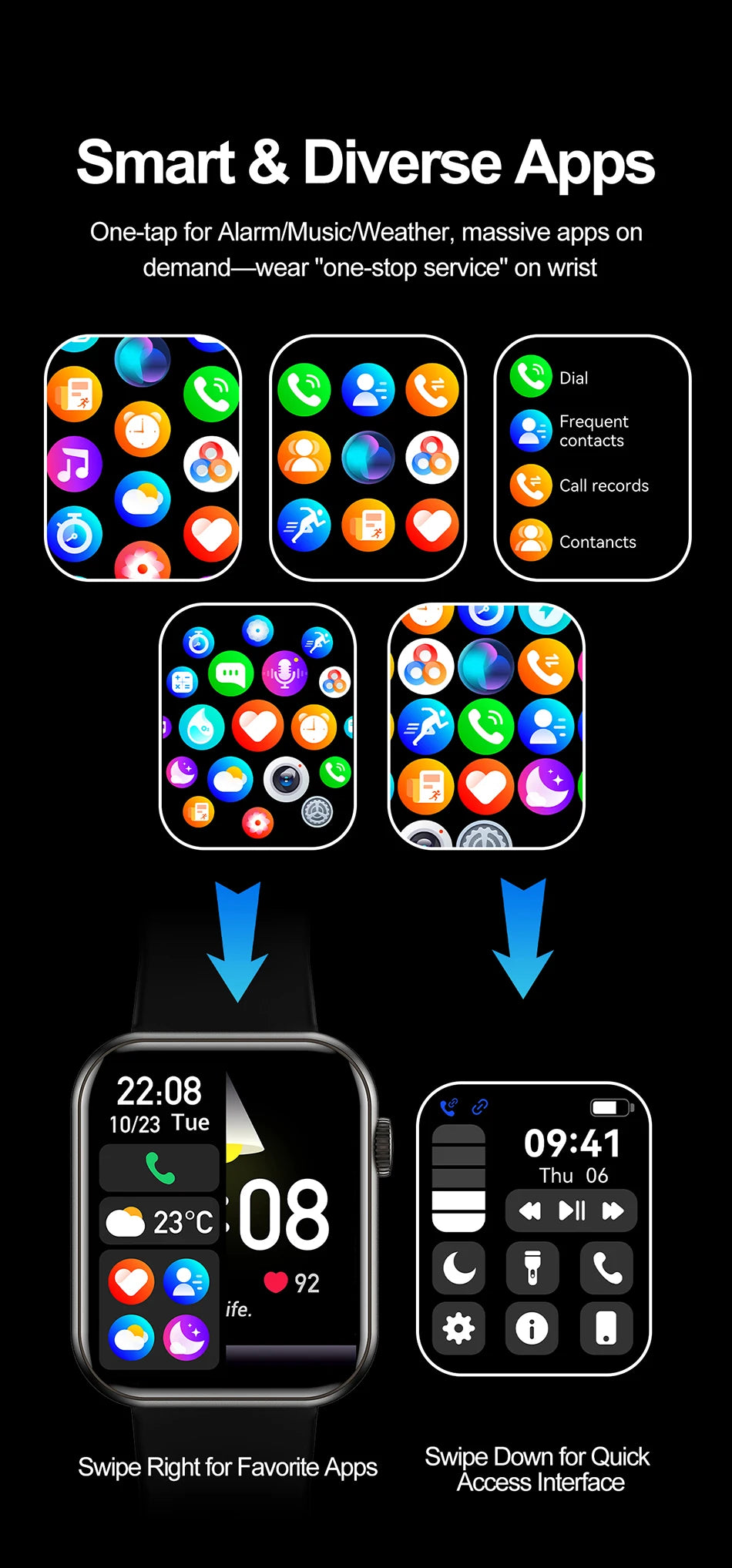 Bluetooth Call Smartwatch with Heart Rate