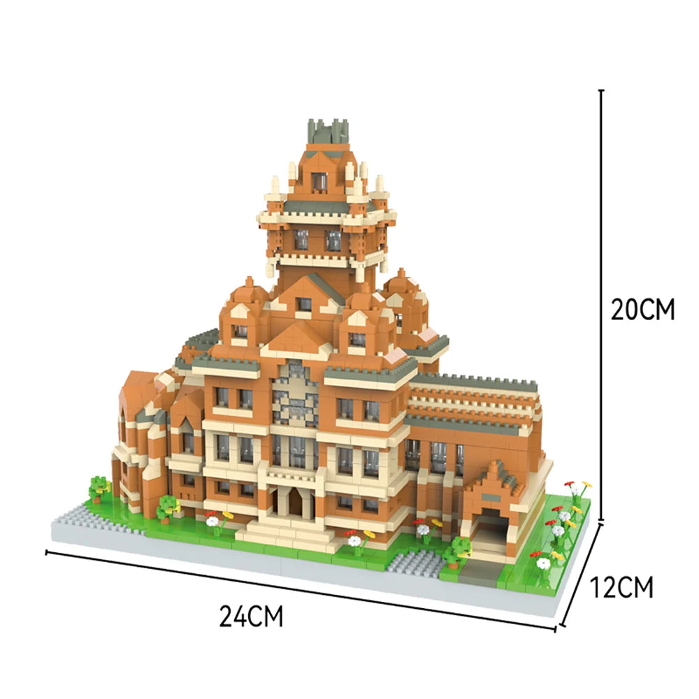 KNEW BUILT Capitol City Construction White House Micro Building Blocks US Mini Architecture Adult Children Toys Assemble Bricks